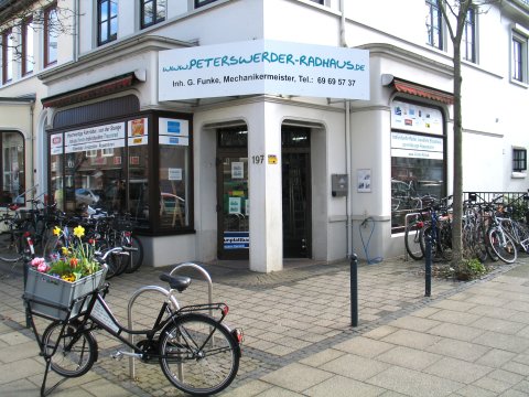 Außenansicht Peterswerder Radhaus